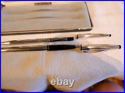 Cross Sterling Silver Ballpoint & Rollerball Pen Set