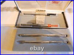 Cross Sterling Silver Ballpoint & Rollerball Pen Set