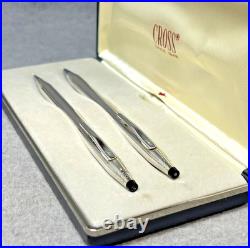 Cross Sterling Silver Pen & Pencil Set #3001 + Refills? NOT PERSONALIZED