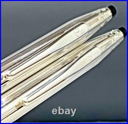 Cross Sterling Silver Pen & Pencil Set #3001 + Refills? NOT PERSONALIZED