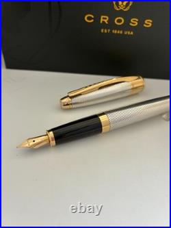 Cross apogee Sterling Silver Fountain Pen 18kt Gold Nib