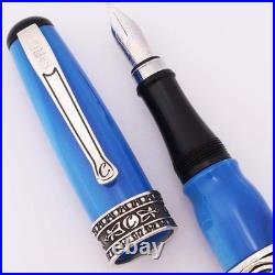 Curtis Australia Israel LE Fountain Pen Blue Resin & Sterling, Med 14k (New)