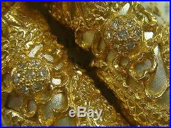 DANITRIO GRAND PHANTAS 18K SOLID GOLD OVERLAY Dragon on sterling silver barrels