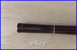 DELTA PAPILLON DEEP RED RESIN WITH STERLING SILVER TRIM FOUNTAIN PEN Number 1412