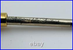 Delta 365 Italy Sterling Silver Marbled Yellow Plastic Ballpoint Pen