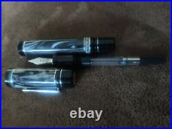 Delta Mapuche Limited Edition Fountain Pen Sterling Silver medium nib 1K