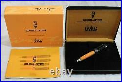 Delta Mini Dolcevita Ballpoint Pen with Sterling Trim in Original Box with Papers