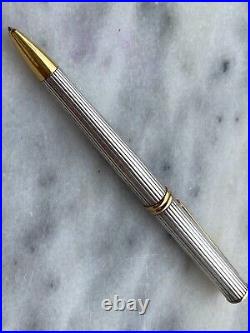 Delta Vintage Ballpoint Pen Sterling Silver 925 Solid Years 1980 Made In Italy