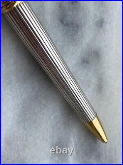 Delta Vintage Ballpoint Pen Sterling Silver 925 Solid Years 1980 Made In Italy