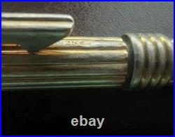 Dior Ballpoint Pen Solid SILVER 925 Rotating Writes Vintage