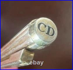 Dior Ballpoint Pen Solid SILVER 925 Rotating Writes Vintage