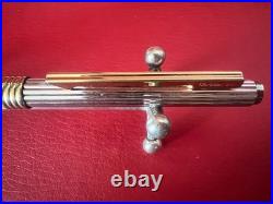 Dior Silver 925 Ballpoint Pen With Golden Profiles Vintage Writing