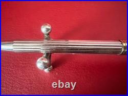 Dior Silver 925 Ballpoint Pen With Golden Profiles Vintage Writing
