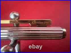 Dior Silver 925 Ballpoint Pen With Golden Profiles Vintage Writing