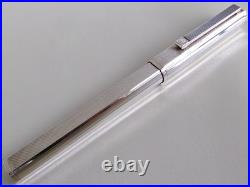 Dunhill Gemline Classic Dress Fountain Pen 18K Nib Sterling Silver 925