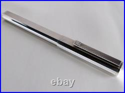 Dunhill Gemline Classic Dress Fountain Pen 18K Nib Sterling Silver 925