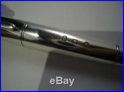 Dunhill Torpedo Ballpoint & Dipping Fountain Pen 925 Silver Hallmarks Cased