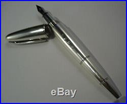 Dunhill Torpedo Ballpoint & Dipping Fountain Pen 925 Silver Hallmarks Cased