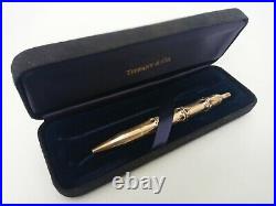 EXTREMELY RARE Bamboo Sterling Silver Ballpoint pen by Luis Tamis Excellent
