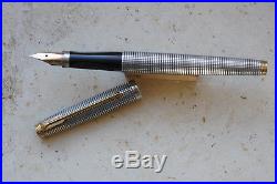 Early PARKER 75 Sterling Silver Ciselé Fountain pen flat tassie PERFECT