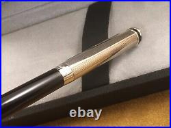 Edelfeder Ballpoint Pen by Waldmann Black with Sterling Silver 925 Cap in Box