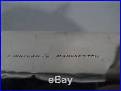Edwardian Box Antique Repousse Desk Pen Pencil English Sterling Silver