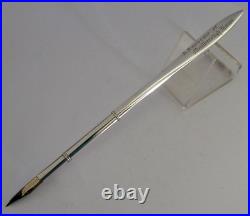 English Sterling Silver Marlborough House Dip Pen Letter Opener 1928 Antique