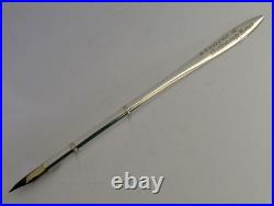 English Sterling Silver Marlborough House Dip Pen Letter Opener 1928 Antique
