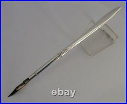 English Sterling Silver Marlborough House Dip Pen Letter Opener 1928 Antique