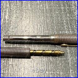 Estate Parker STERLING SILVER Mechanical Pencil Sheath & Fountain Pen Set READ