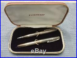 Eversharp Slim Ventura Fountain Pen & Pencil- Sterling Silver new old stock