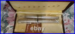 Eversharp Slim Ventura Sterling Cap, Barrel 14k Gold Medium Nib USA Pencil