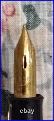 Eversharp Slim Ventura Sterling Cap, Barrel 14k Gold Medium Nib USA Pencil