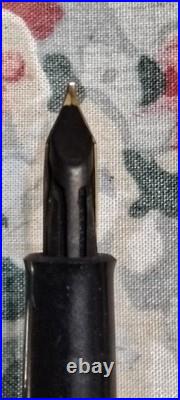 Eversharp Slim Ventura Sterling Cap, Barrel 14k Gold Medium Nib USA Pencil