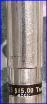 Eversharp Slim Ventura Sterling Cap, Barrel 14k Gold Medium Nib USA Pencil
