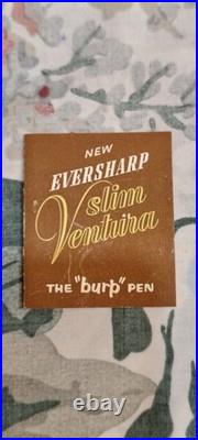 Eversharp Slim Ventura Sterling Cap, Barrel 14k Gold Medium Nib USA Pencil