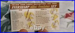 Eversharp Slim Ventura Sterling Cap, Barrel 14k Gold Medium Nib USA Pencil