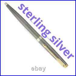 Excellent PARKER Sterling Silver Ballpoint Pen Made in France Vintage Rare