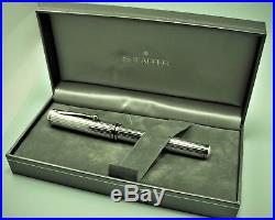 Excellent, Sheaffer Grand Connaisseur Fountain Pen In Sterling Silver