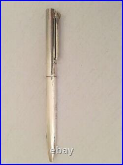 Executive Tiffany T-clip twist Ballpoint Pen sterling 925