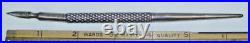 FANCY REPOUSSE STERLING SILVER QUILL DIP PEN 1800s #2