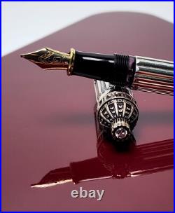 FERRARI DA VARESE LE 245/2000 ROMEA DIAMOND FOUNTAIN PEN 18K B NIB NEW With BOX