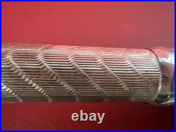 FERRARI Vintage 1980s 925 Sterling Silver Guilloché Fountain Pen Set