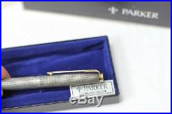 FIRST YEAR Parker 75 Cisele Fountain Pen Metal Threads 14K 66 nib NOS NEW