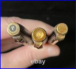 FOR PARTS Parker Sterling Silver Rollerball & Fountain Pen 14k Nib & Pencil