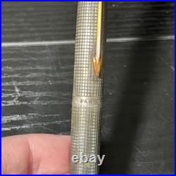 FOR PARTS Parker Sterling Silver Rollerball & Fountain Pen 14k Nib & Pencil
