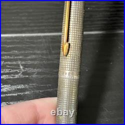 FOR PARTS Parker Sterling Silver Rollerball & Fountain Pen 14k Nib & Pencil