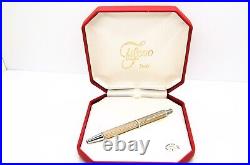 Filcao 925 Sterling Silver Ballpoint Pen Made In Italy W / Box