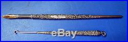 Fine Sterling Silver Dip Pen & Matching Button Hook H. M. S. Smith & Co New York