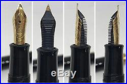 First Gen Pelikan M700 Black Toledo Fountain Pen-Pre-unification Edition (M nib)